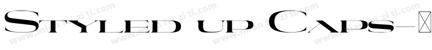 Styled up Caps字体转换